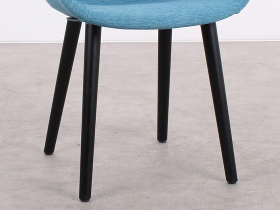 Image 1 of 6x Crassevig Pola Rund P/4W Stuhl blau melange