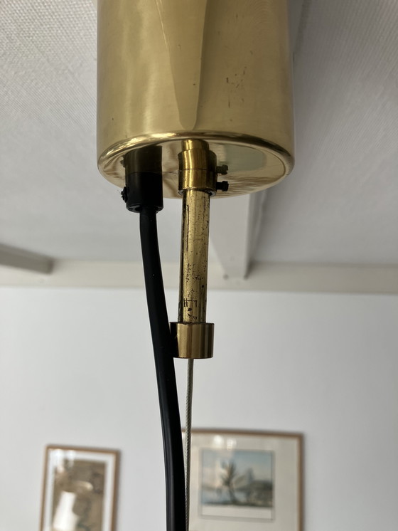 Image 1 of Lampada a sospensione in vetro di Murano con ottone Glashütte Limburg