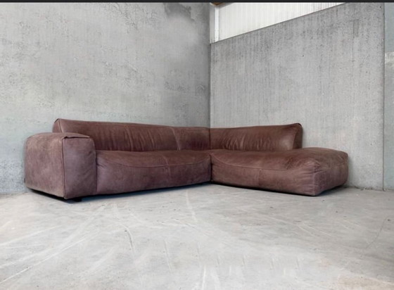 Image 1 of Lederen hoekzetel