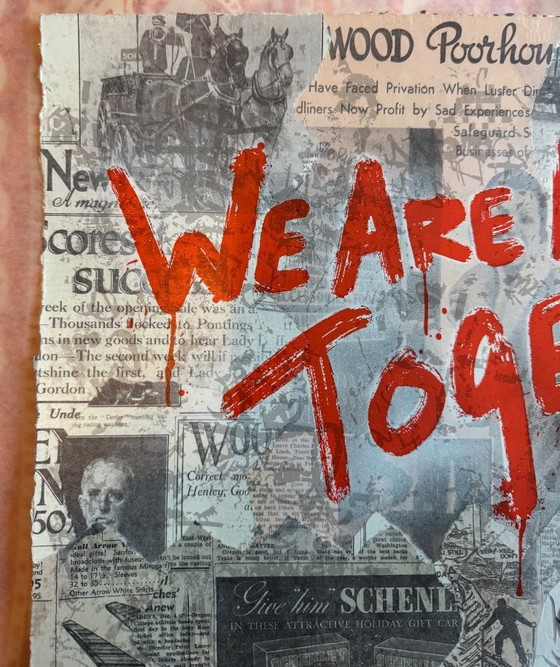 Image 1 of MR BRAINWASH — We zitten hier allemaal samen in — UNIEK 1/1