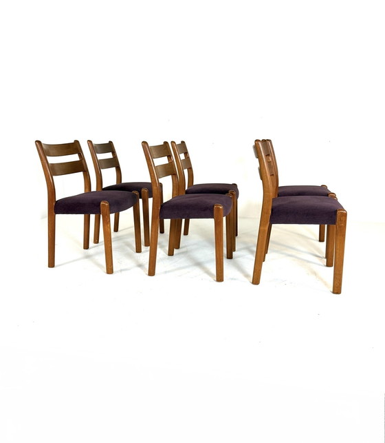 Image 1 of 6x restored Danish dining chair, EMC Møbler '80