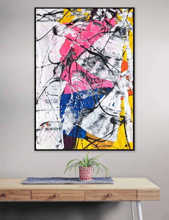 Jürgen Angeler - El bailarín rosa - XXL – Pinturas y dibujos, Canvas (photo 17 of 23)