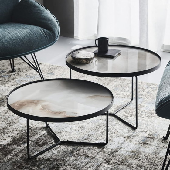 Image 1 of Cattelan Italia Billy mesa auxiliar acabado superior Alabastro