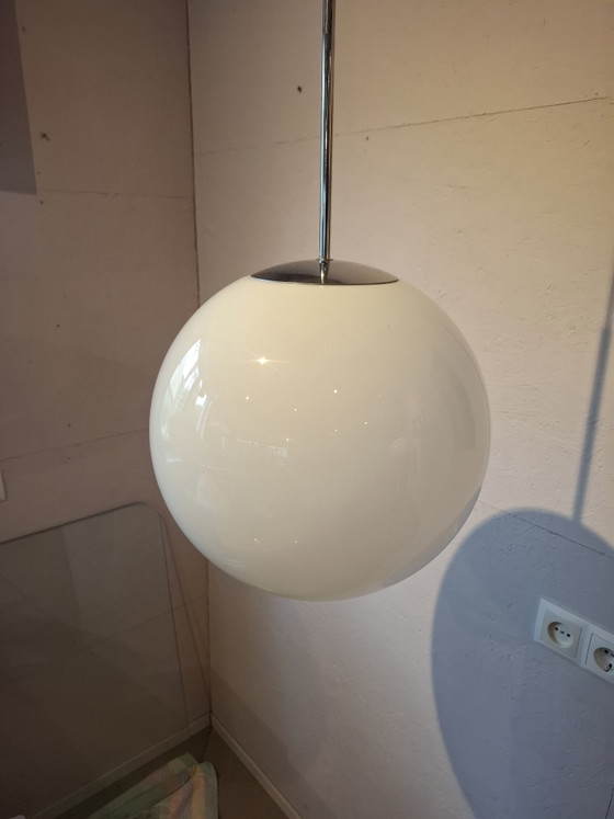 Set di 3 lampade a sospensione vintage Ikea – Chrome, Glass (photo 5 of 8)