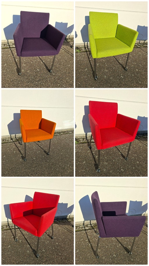 6 sillas de comedor Artifort Paco, varios colores.