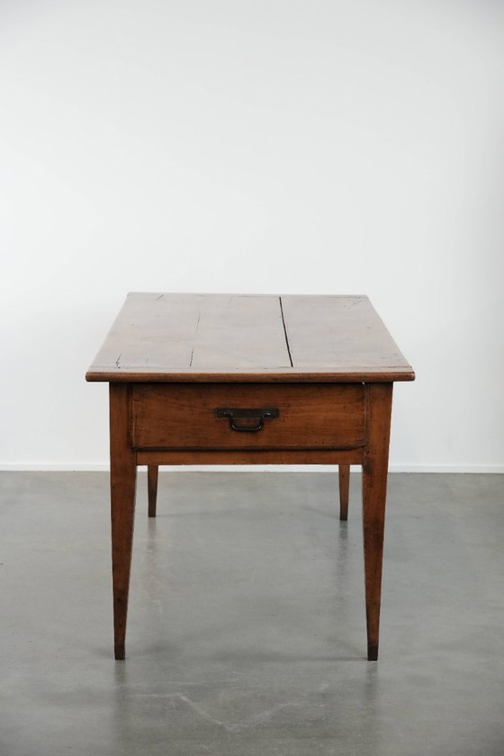 Image 1 of Antique French dining table made of fruit tree wood