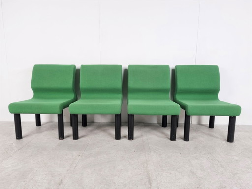 Vintage lounge chairs, 1980s