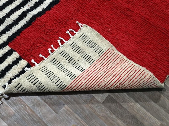 Image 1 of Handgemaakt Berber Beni Ouraine tapijt, 150/250 cm