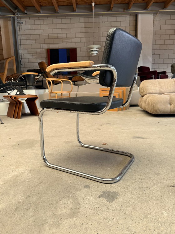 Silla Thonet S64 PV (juego de 4) – Sillas de comedor, Chrome, Leather (photo 5 of 9)
