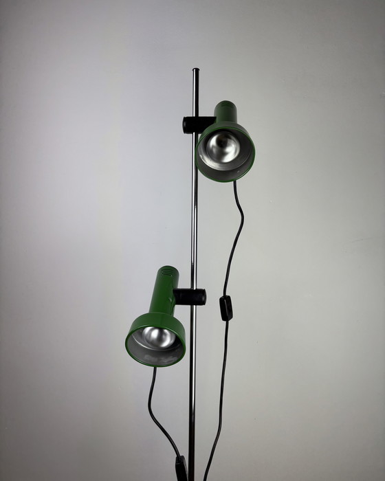Image 1 of Vintage Floor Lamp by Goffredo Reggiani Italy Space Age 1970s, Adjustable Lamp, Mid Century Modern, 70s Industrial, Spot light