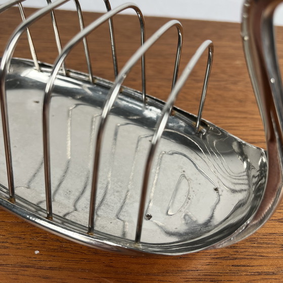 Image 1 of Bicchiere da toast a forma di anatra placcato in argento, 1970