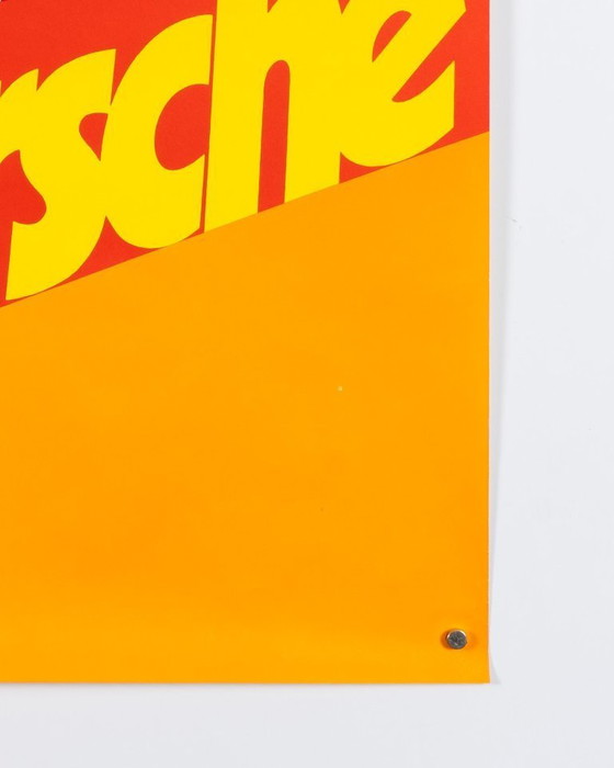 Image 1 of Imola Interserie 5x Porsche – 1973 – Originele Vintage Porsche Poster van Atelier Strenger – Mid-Century Modern – 102x76 cm