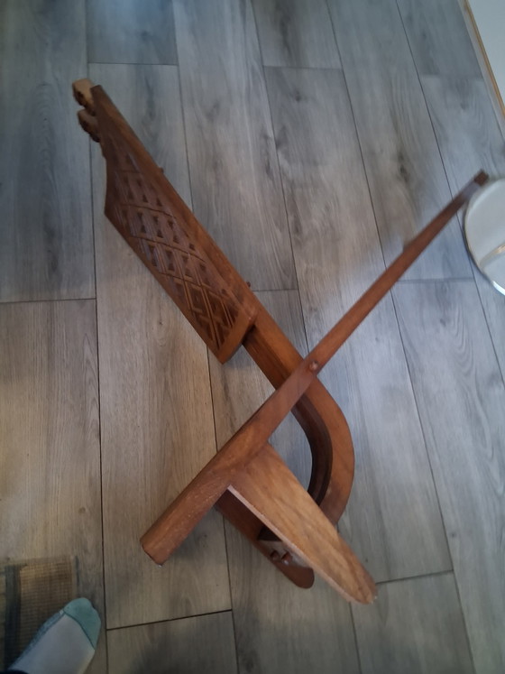 Image 1 of African ceremonial chief chair 