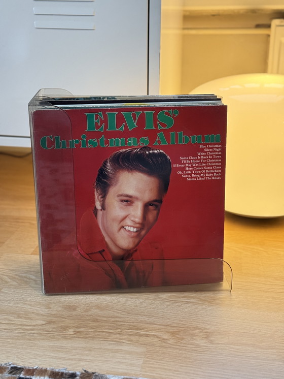 Image 1 of Vintage Bora Inter Weesp LP holder transparent plastic 1970s