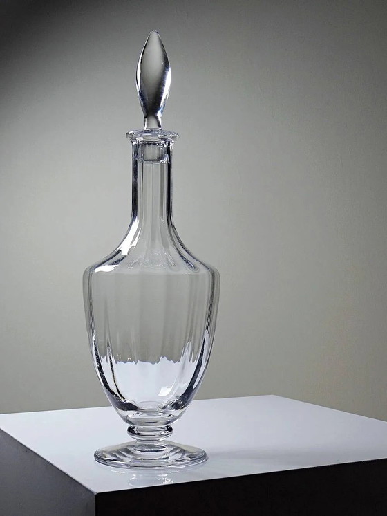 Large crystal decanter from Sèvres, vintage 1970s-1980s. – Glass & Decanter, Glass (photo 5 of 12)