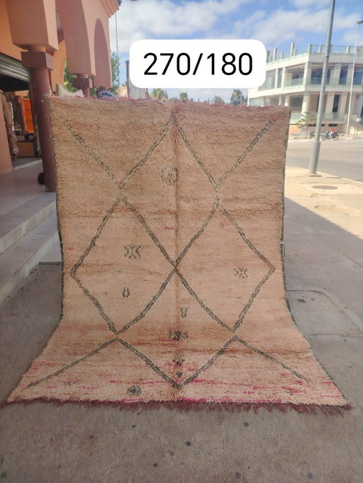 Handgeknoopt Berber kleed wol 270x180cm