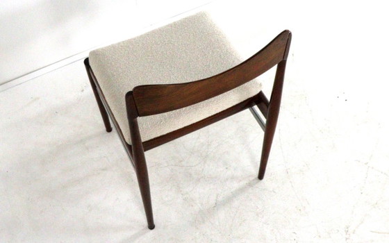 Set di 6 sedie da pranzo in palissandro, sedie da pranzo nuove, imbottite, stile vintage – AWA, Wood (photo 10 of 17)