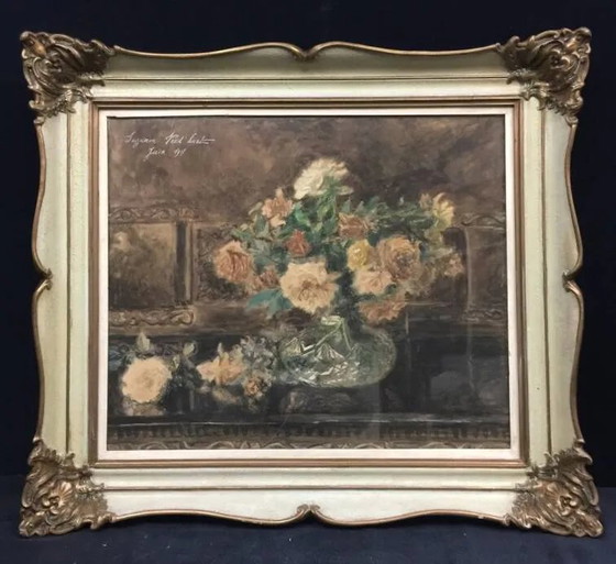 Painting “Still life with roses”. Watercolor. – Paintings & Drawings, Paper (photo 6 of 6)