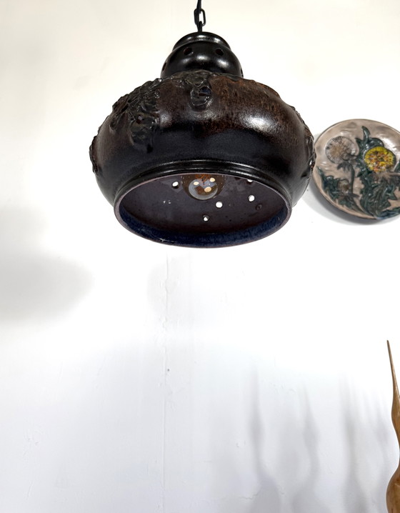 Lampe suspendue vintage en céramique Fat Lava, Richard Essig ‘60 – Suspensions, Ceramic, Metal (photo 7 of 12)