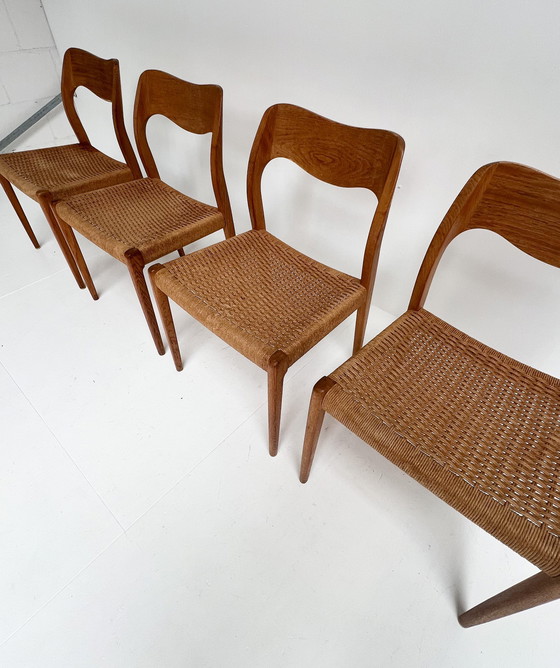 Image 1 of Conjunto de 4 sillas Niels Otto Moller, años 50