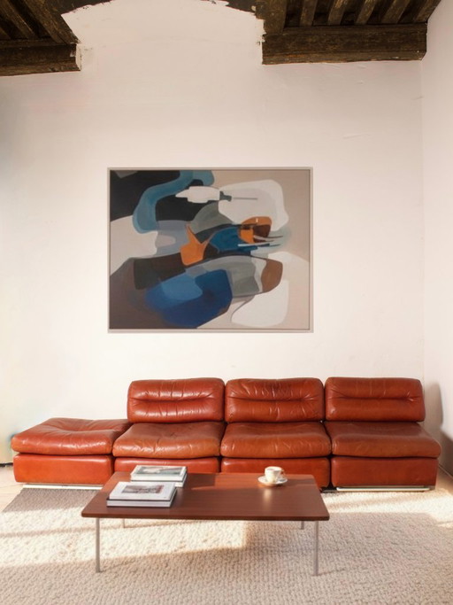 Sofá modular Kiitos vintage diseño Ammannati & Vitelli para Rossi di Albizzate, años 70