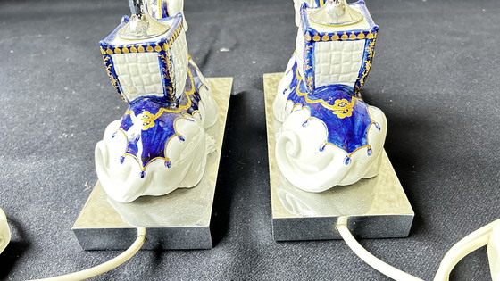 Image 1 of Paires de Lampes Giulia Mangani 1960-1970  Design Italien.
