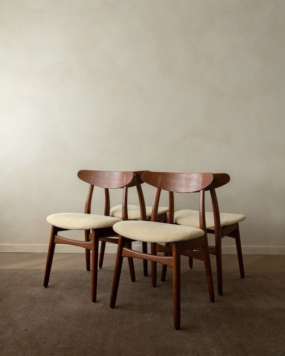 Image 1 of Set di 4 sedie da pranzo CH30 di Hans J. Wegner per Carl Hansen & Søn