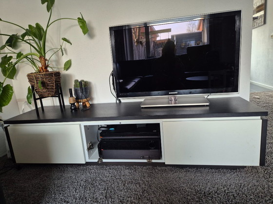Image 1 of Bert Plantagie oak basalt sideboard, TV unit, and cube cabinet with 4 doors