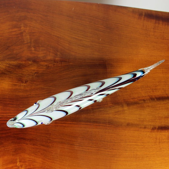 Image 1 of Estatua de pez de cristal de mediados de siglo, Checoslovaquia, década de 1960