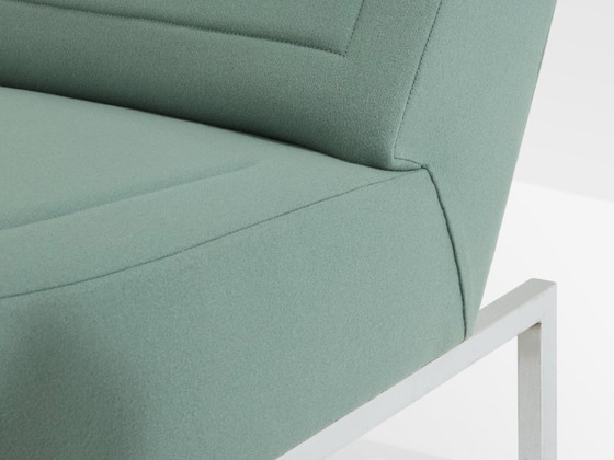 Image 1 of Pierre Paulin CM236 fauteuils, chroom satijn wollen fluweel, 1960