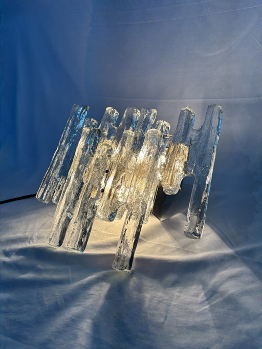 Vintage J.T. Kalmar Wandlampe aus Eisglas, 1960er/1970er Jahre – wandlampen (photo 2 of 10)