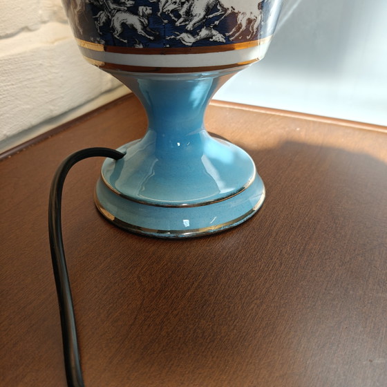 Image 1 of Vintage Italian Porcelain Table Lamp - Hollywood Regency / Neo-Classical 50s 60s