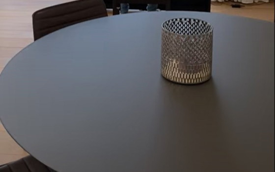 Image 1 of Table à manger Rimadesio 'Manta' ronde 160 cm