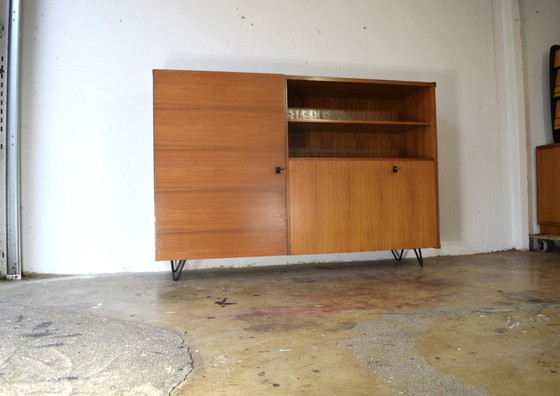 Image 1 of Mid - Century highboard vintage sideboard cabinet chest of drawers