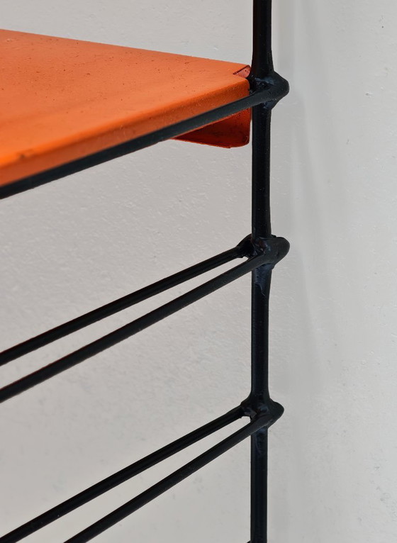 Tomado Étagères murales vintage Noir Orange Blanc – Metal (photo 6 of 8)