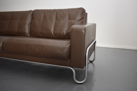 Prachtige Exclusieve Dutch Originals Gispen Design Bank – 3-5 zitsbanken, Leather, Metal (photo 15 of 18)