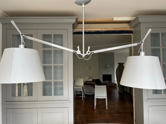 Image 1 of Artemide Tolomeo Basculante lámpara colgante dúo
