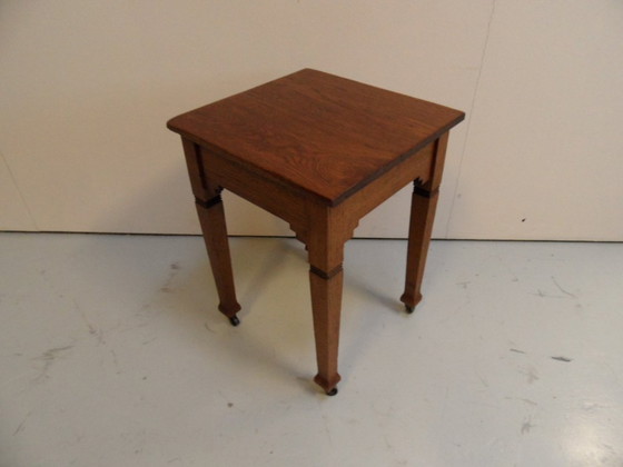 Image 1 of Vintage oak side table