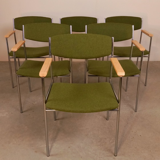 Image 1 of Gijs van der Sluis 1960s chairs newly upholstered