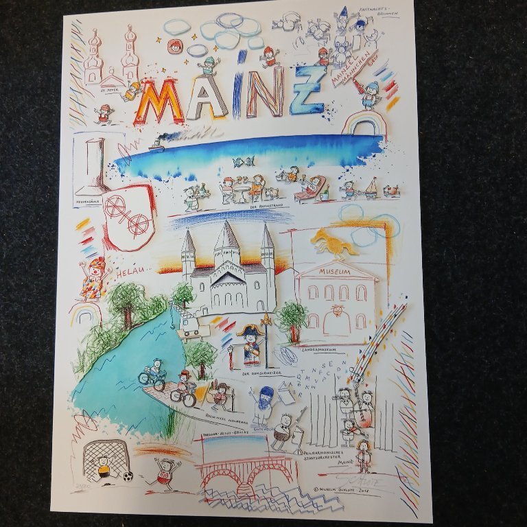 Schlote, Wilhelm - Mainz - 3D construction - signed by hand | €400