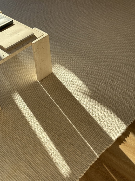 Image 1 of Tapis Classic Collection 100 % laine mérinos blanc 250 x 350 cm