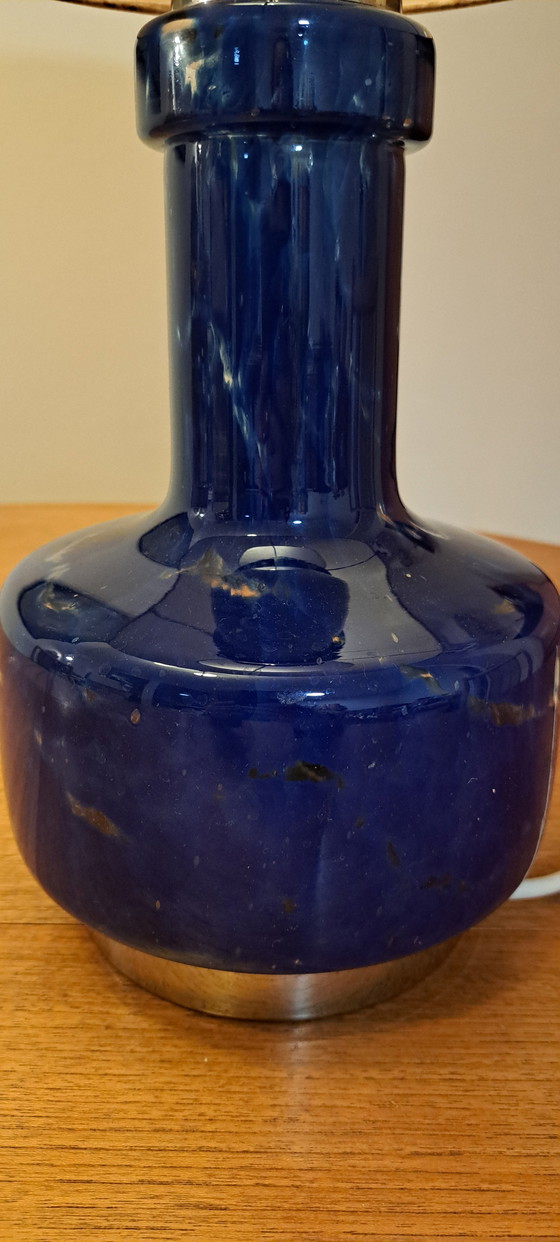 Image 1 of Vintage Floor Lamp with Glass Base – Retro 70s Style