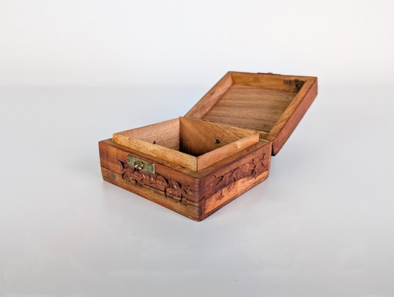 Image 1 of Vintage wooden box, jewelry box, jewelry case, gift