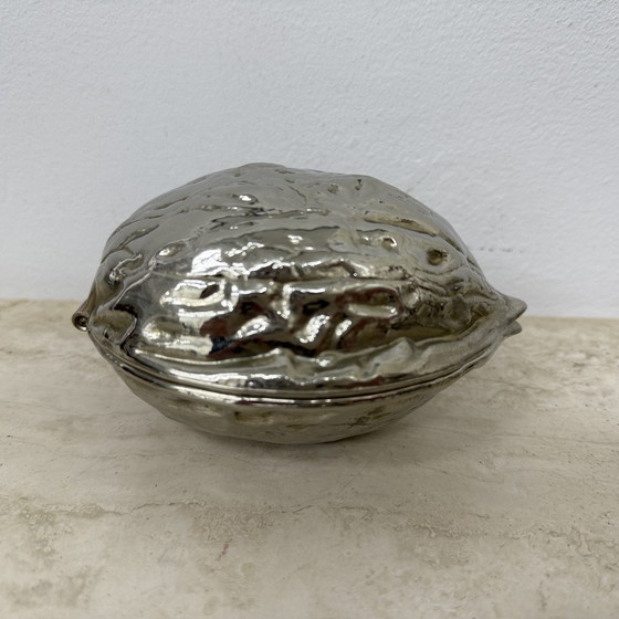 Image 1 of Set van 2 vintage eivormige glazen tafellampen, 1970