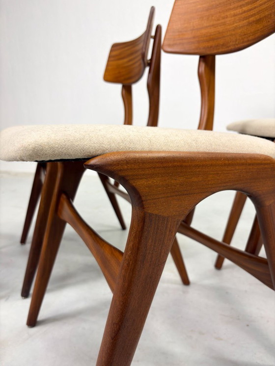 Image 1 of Set Mid-Century Eetkamerstoelen van Topform