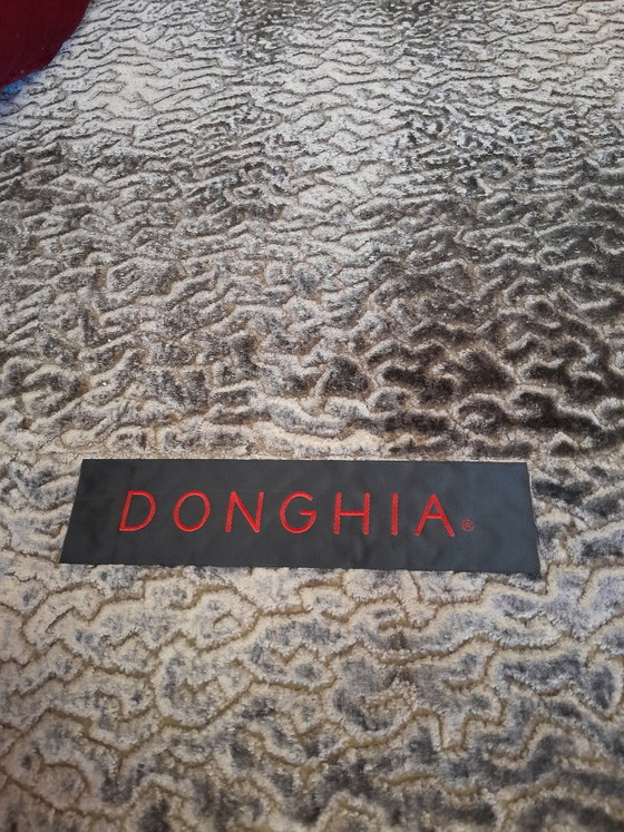 Donghia Sessel & Ottoman, Samt, Stoff, Rot, Classicisme (Foto 5 von 7)