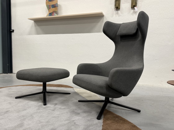 Image 1 of Vitra Grand Repos con poggiapiedi grigio melange