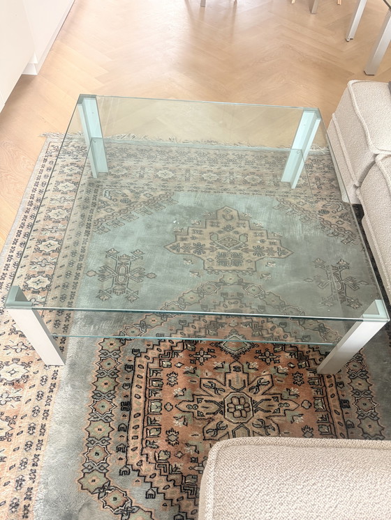 Image 1 of Lourens Fisher Aqua Double glass/aluminium coffee table