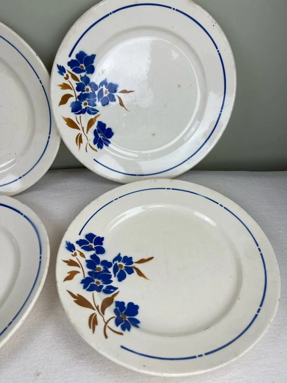 4 platos llanos antiguos – Loza, Porcelain (photo 4 of 11)