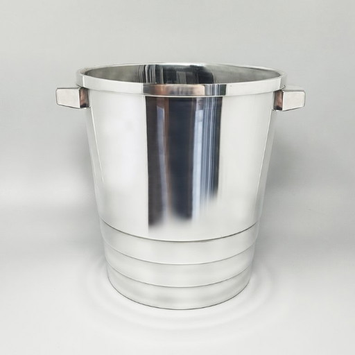 Art Deco Silver-Plated Champagne Bucket by Luc Lanel for Christofle Gallia Collection, France, 1930 (photo 2 of 9)